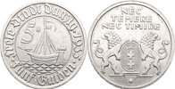 DANZIG. 5 gulden 1935