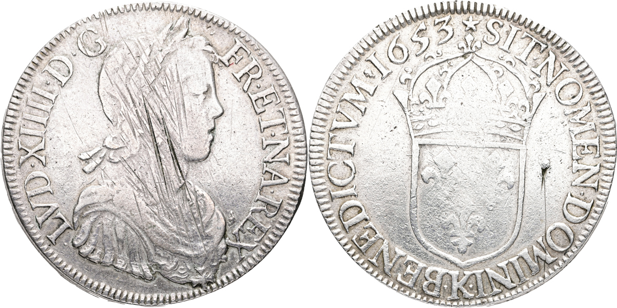 FRANKRIKE/FRANCE. Ecu 1653