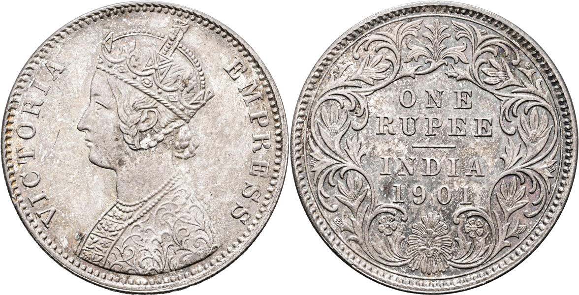 INDIEN/INDIA. Rupee 1901