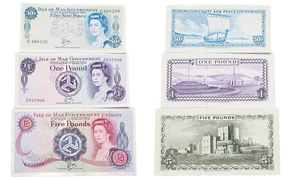 ISLE OF MAN. Lot of 3
