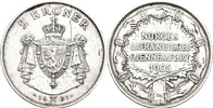NORGE/NORWAY. 2 kroner 1907
