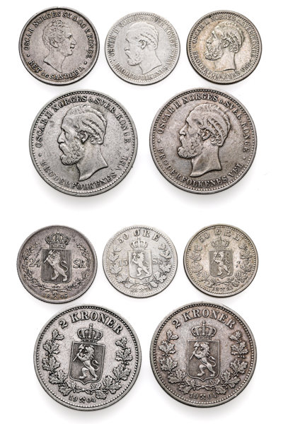 NORGE/NORWAY. Lot of 5