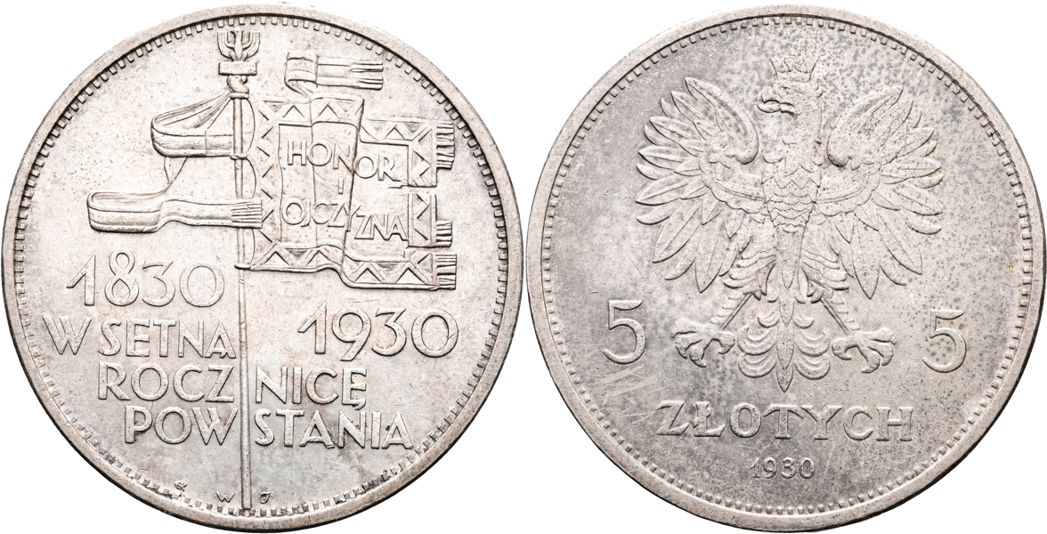 POLEN/POLAND. 5 zloty 1930