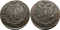 RYSSLAND/RUSSIA. 5 kopek 1783
