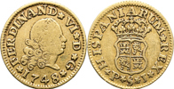 SPANIEN/SPAIN. 1/2 escudo 1748