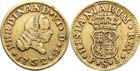 SPANIEN/SPAIN. 1/2 escudo 1752