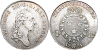 SVERIGE/SWEDEN. Riksdaler 1781