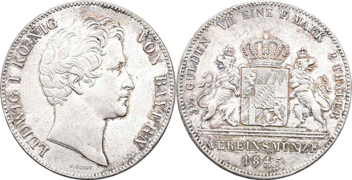 TYSKLAND/GERMANY. 2 taler 1845