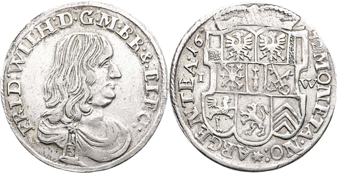 TYSKLAND/GERMANY. 1/3 taler 1672