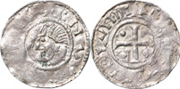 SLAVISKA IMITATIONER. Denar/Penny. Bust left )( Short cross with pellets in angles