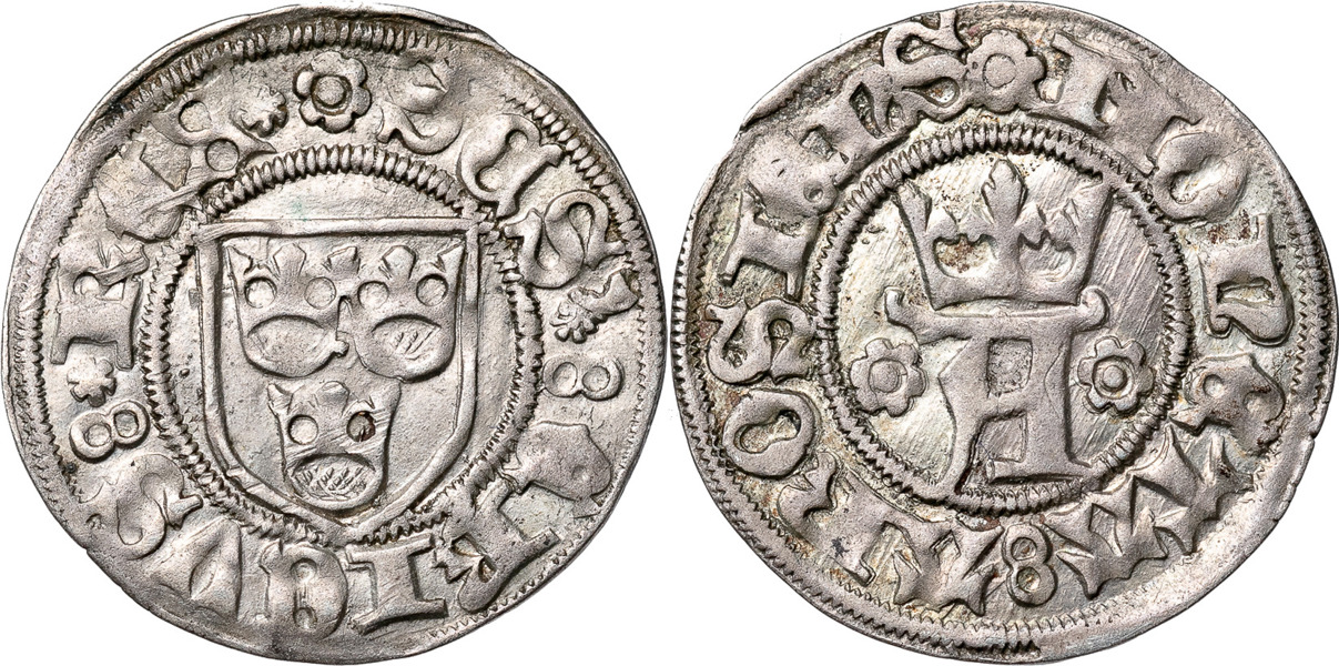 STEN STURE D. Ä. (1470-1497, 1501-1503). VÄSTERÅS. Örtug 