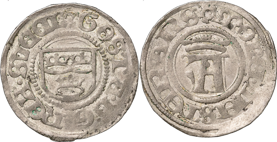 GUSTAV I (1521-1560). VÄSTERÅS. Örtug utan årtal (1531)