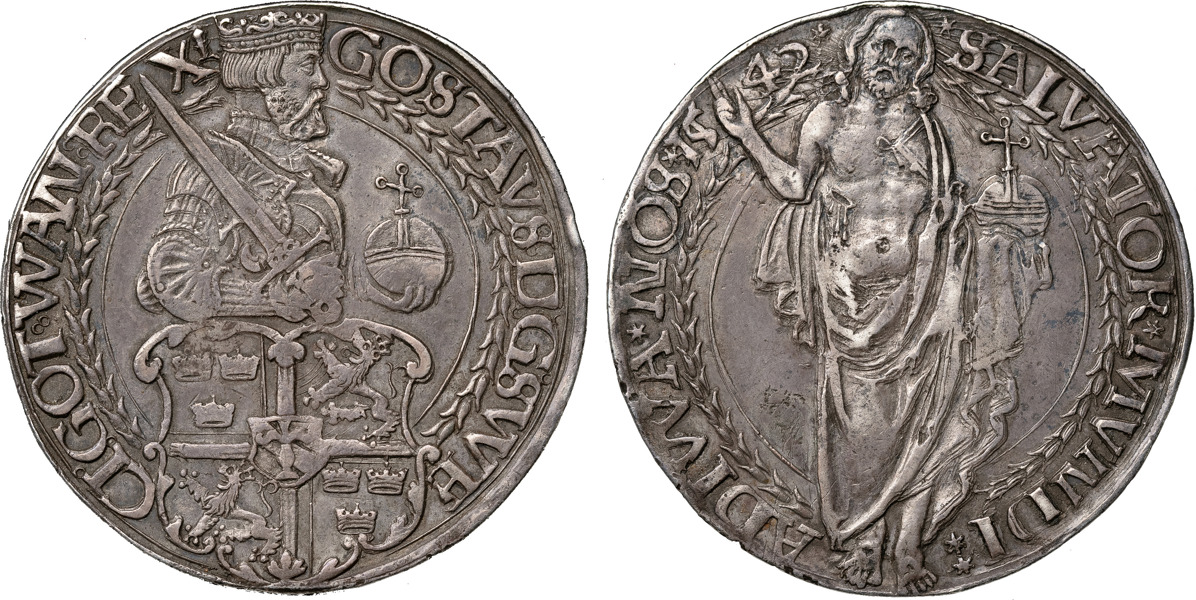 GUSTAV I (1521-1560). STOCKHOLM. Daler 1542