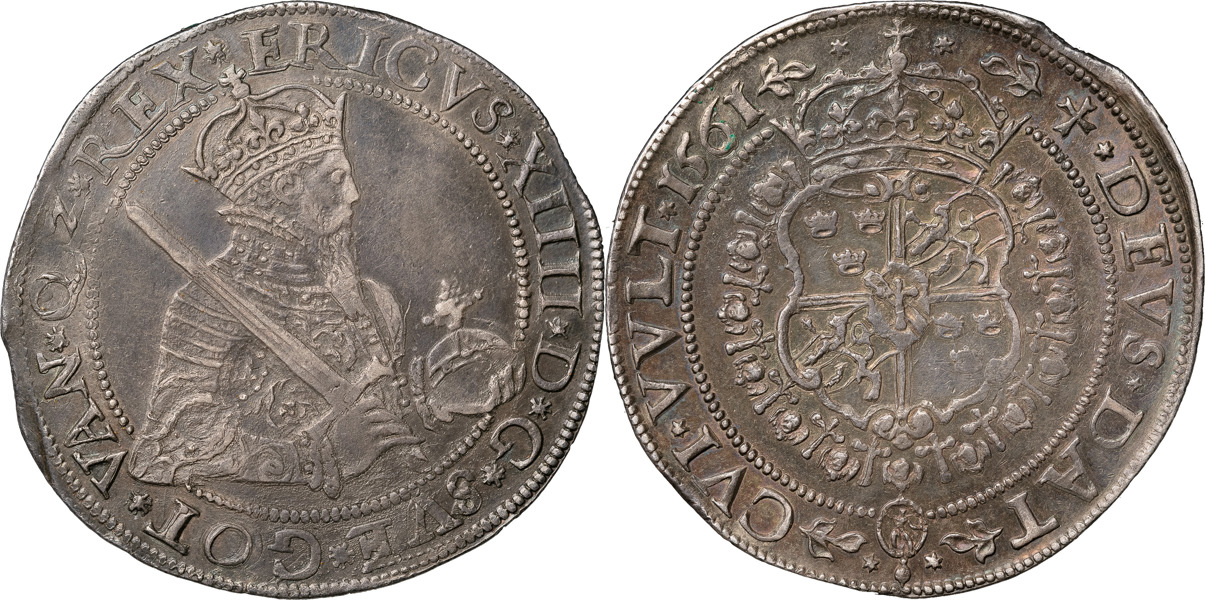ERIK XIV (1560-1568). STOCKHOLM. Daler 1561