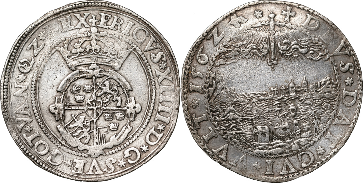 ERIK XIV (1560-1568). STOCKHOLM. 3 mark 1562