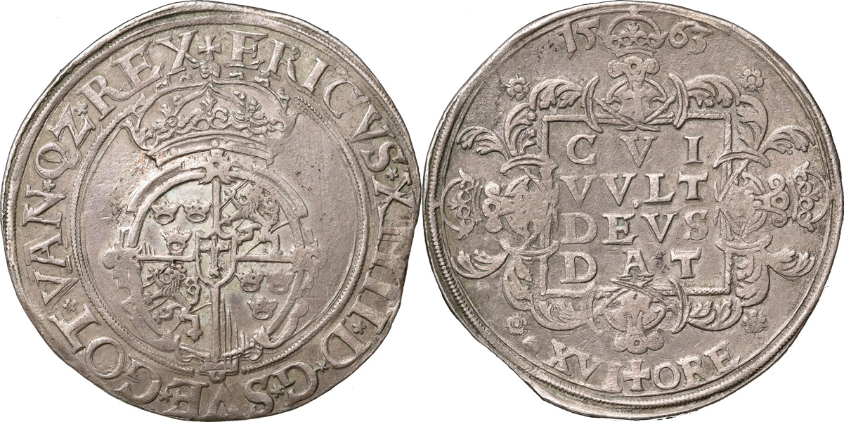 ERIK XIV (1560-1568). STOCKHOLM. 16 öre (2 mark) 1563