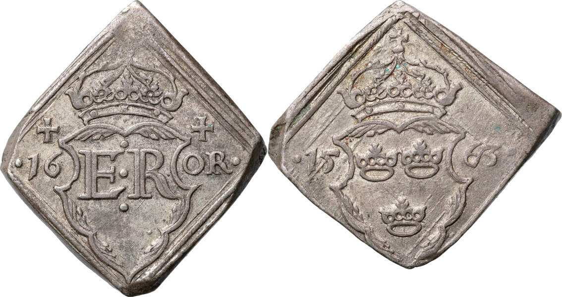 ERIK XIV (1560-1568). STOCKHOLM. 16 öre 1563