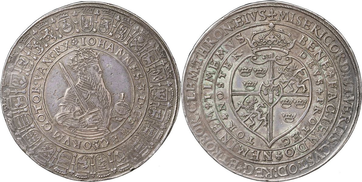 JOHAN III (1568-1592). STOCKHOLM. 2 daler utan årtal