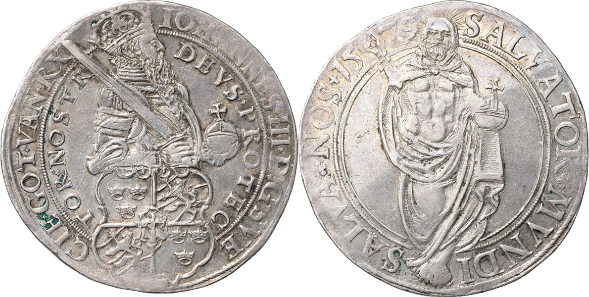 JOHAN III (1568-1592). STOCKHOLM. Daler 1579