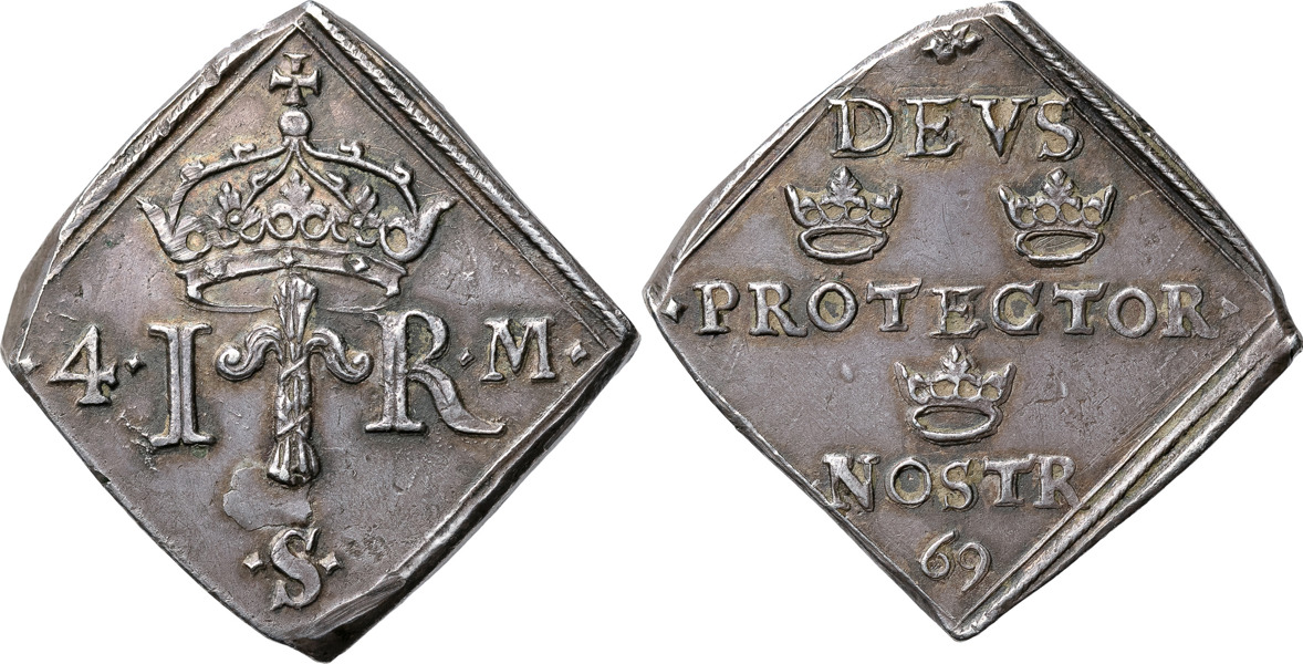 JOHAN III (1568-1592). STOCKHOLM. 4 mark 1569