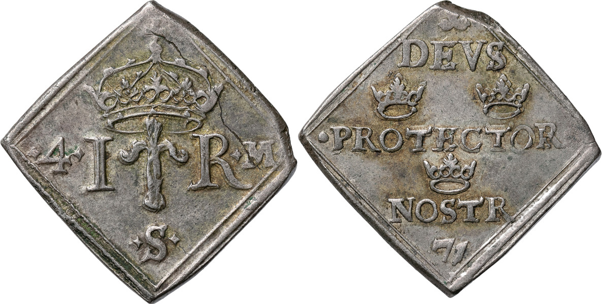 JOHAN III (1568-1592). STOCKHOLM. 4 mark 1571