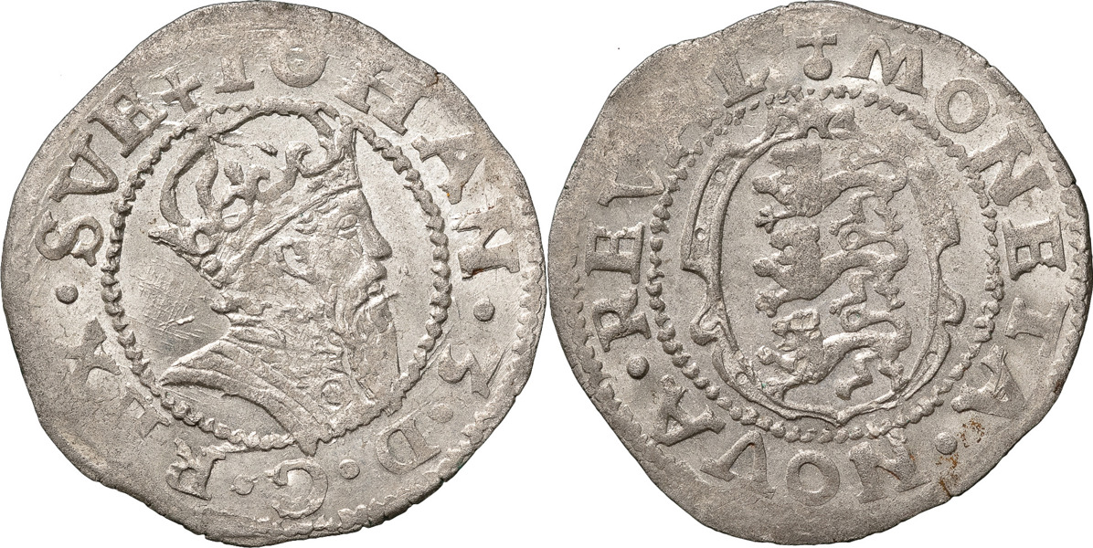 JOHAN III (1568-1592). REVAL. Ferding utan årtal