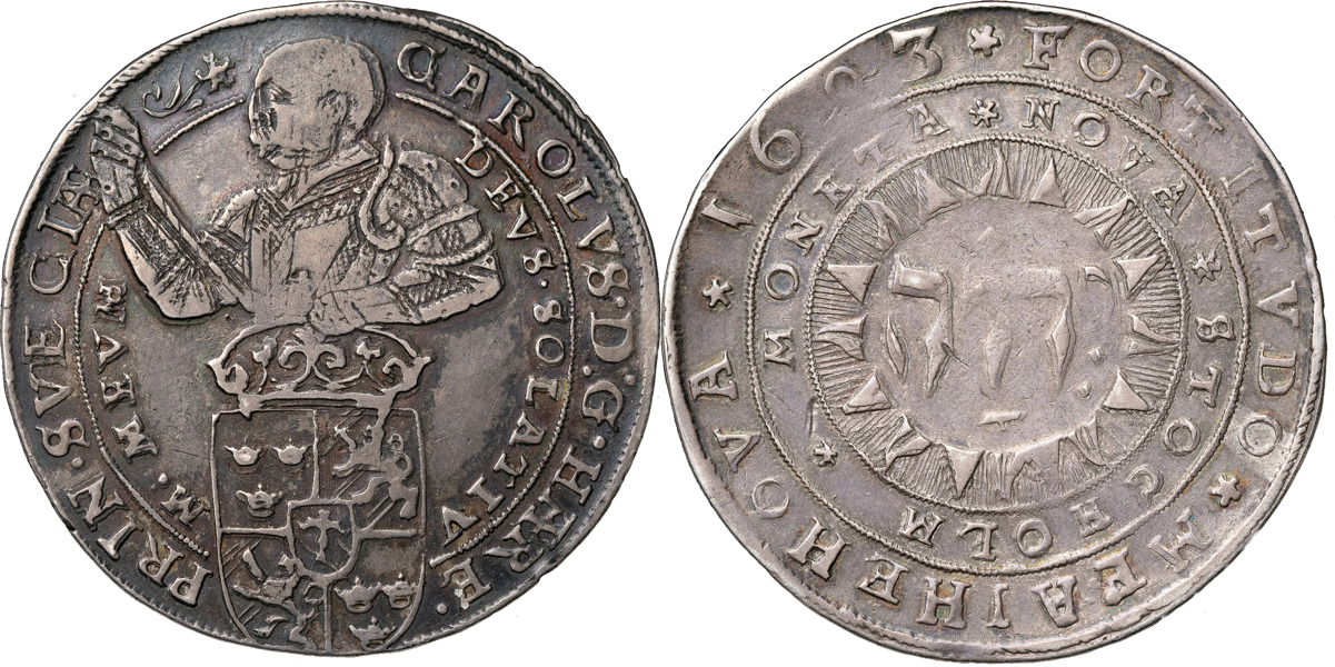 KARL, RIKSFÖRESTÅNDARE (1598-1604). STOCKHOLM. Daler 1603