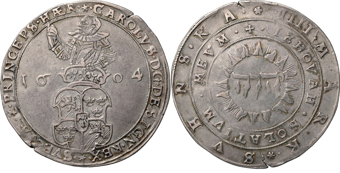 KARL IX (1604-1611). STOCKHOLM. 4 mark 1604