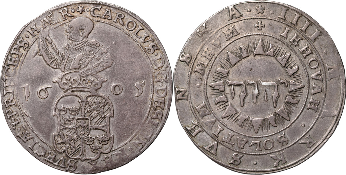 KARL IX (1604-1611). STOCKHOLM. 4 mark 1605