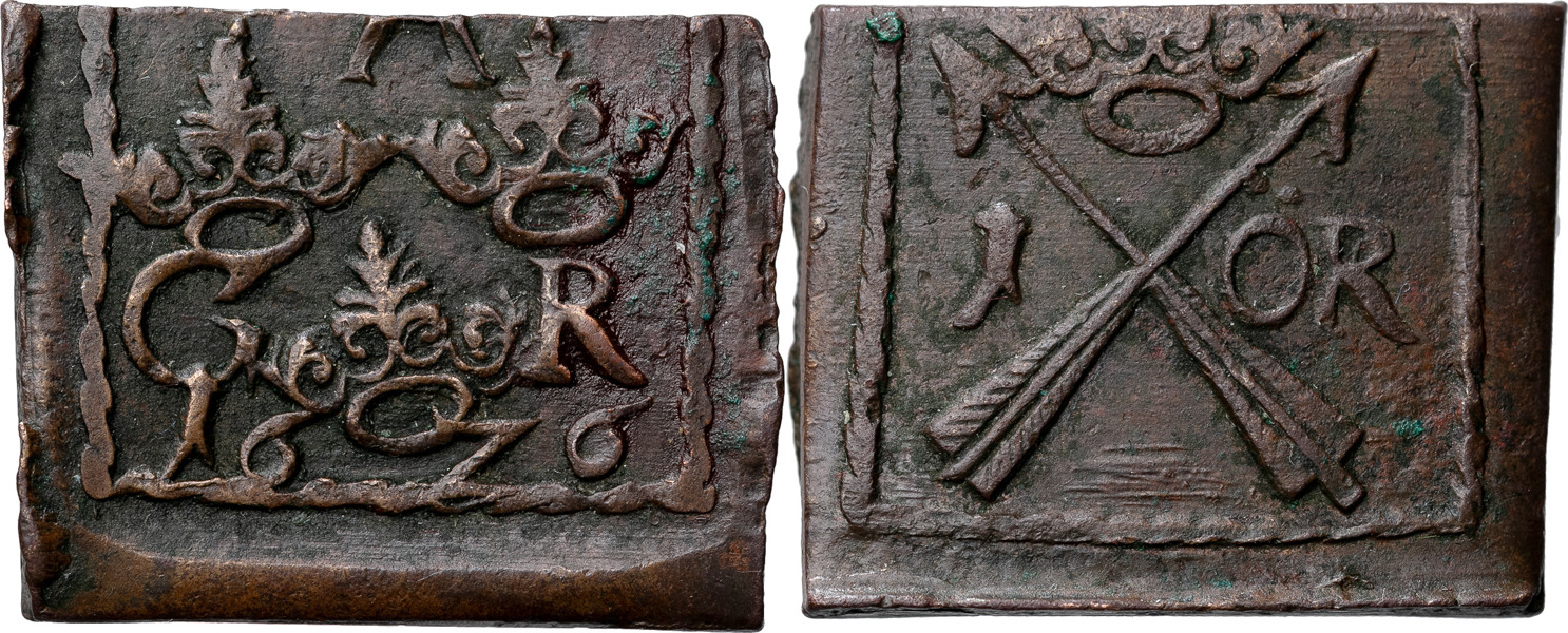 GUSTAV II ADOLF (1611-1632). SÄTER. Öre 1626