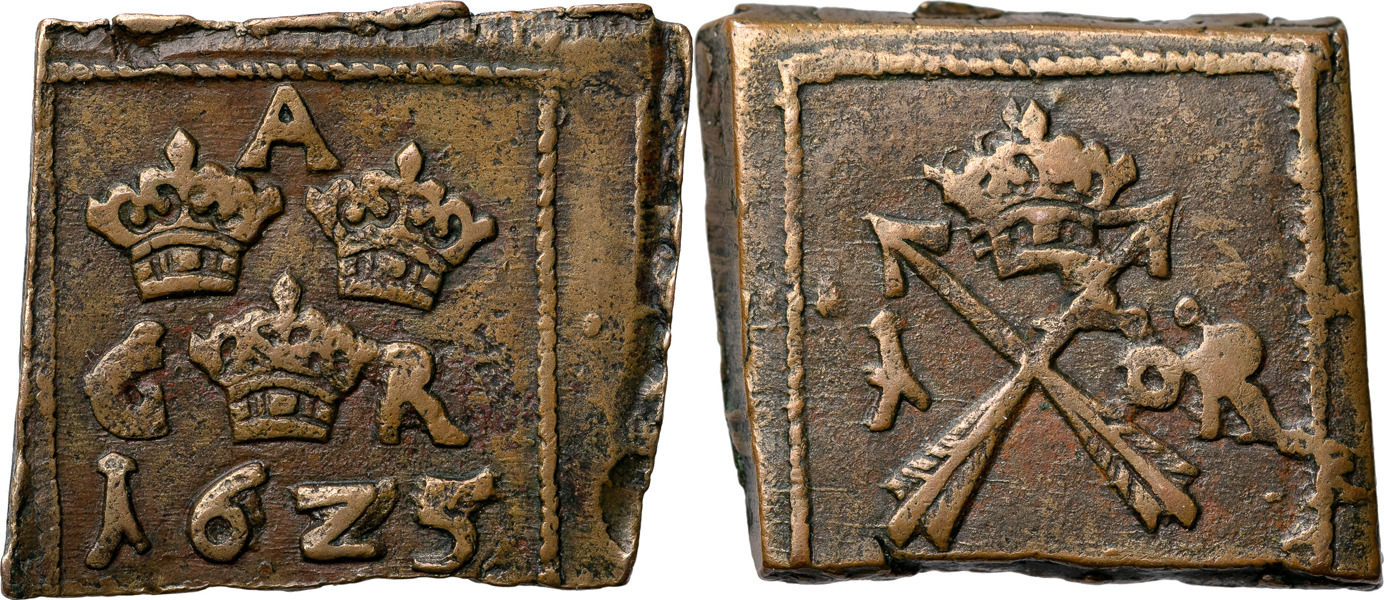 GUSTAV II ADOLF (1611-1632). NYKÖPING. Öre 1625