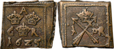 GUSTAV II ADOLF (1611-1632). NYKÖPING. Öre 1625