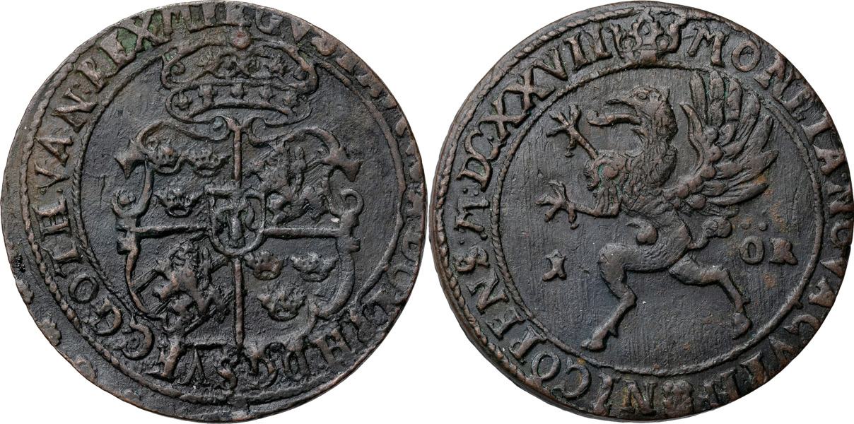 GUSTAV II ADOLF (1611-1632). NYKÖPING. Öre 1627