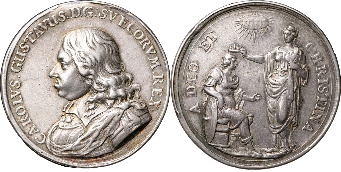 KARL X GUSTAV (1654-1660). Kungens kröning 1654