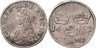KARL XI (1660-1697). STOCKHOLM. 2 mark 1662