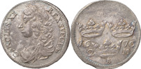KARL XI (1660-1697). STOCKHOLM. 2 mark 1676