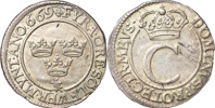 KARL XI (1660-1697). STOCKHOLM. 4 öre 1669