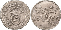 KARL XI (1660-1697). STOCKHOLM. Öre 1666