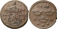 KARL XI (1660-1697). AVESTA. 2 1/2 öre KM 1661