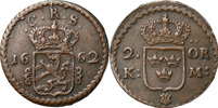 KARL XI (1660-1697). AVESTA. 2 öre KM 1662