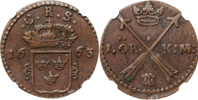 KARL XI (1660-1697). AVESTA. Öre KM 1663