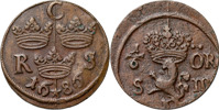 KARL XI (1660-1697). AVESTA. 1/6 öre SM 1686