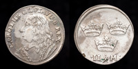 KARL X GUSTAV (1654-1660). STOCKHOLM. 2 mark utan årtal (1654).