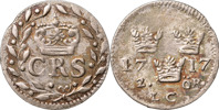 KARL XII (1697-1718). STOCKHOLM. 2 öre 1717