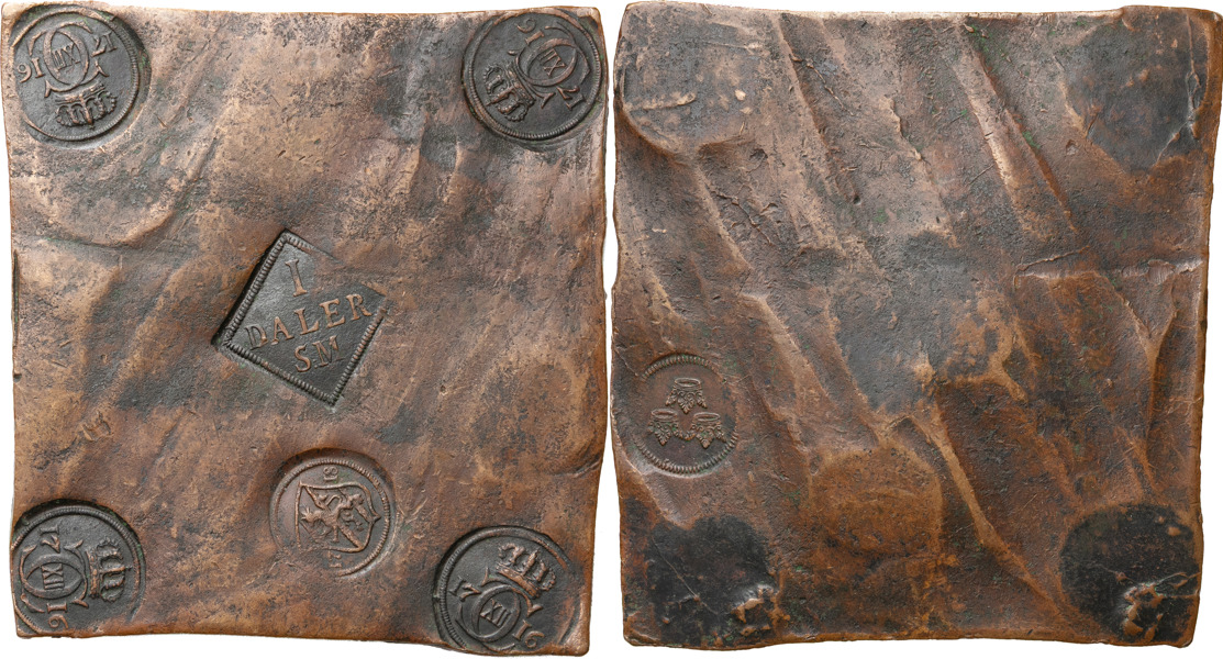 KARL XII (1697-1718). AVESTA. Daler SM 1716