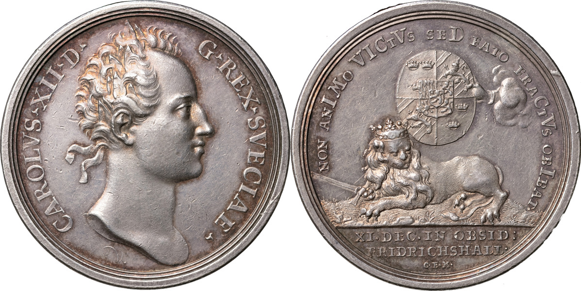 KARL XII (1697-1718). Kungens död 1718 och begravning 1719