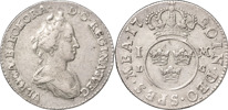 ULRIKA ELEONORA (1718-1720). STOCKHOLM. Mark 1720