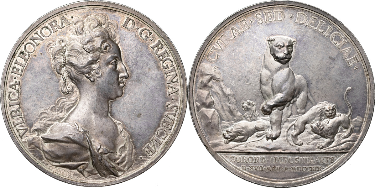 ULRIKA ELEONORA (1718-1720). Drottningens kröning 1719