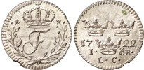 FREDRIK (1720-1751). STOCKHOLM. Öre 1722