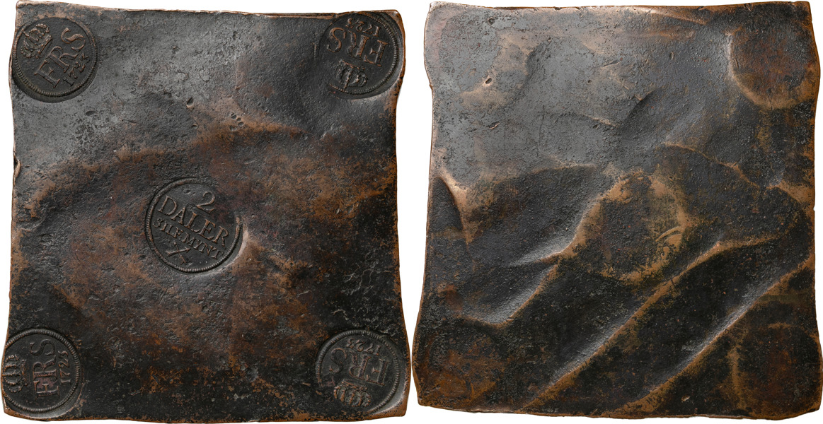 FREDRIK (1720-1751). AVESTA. 2 daler SM 1723